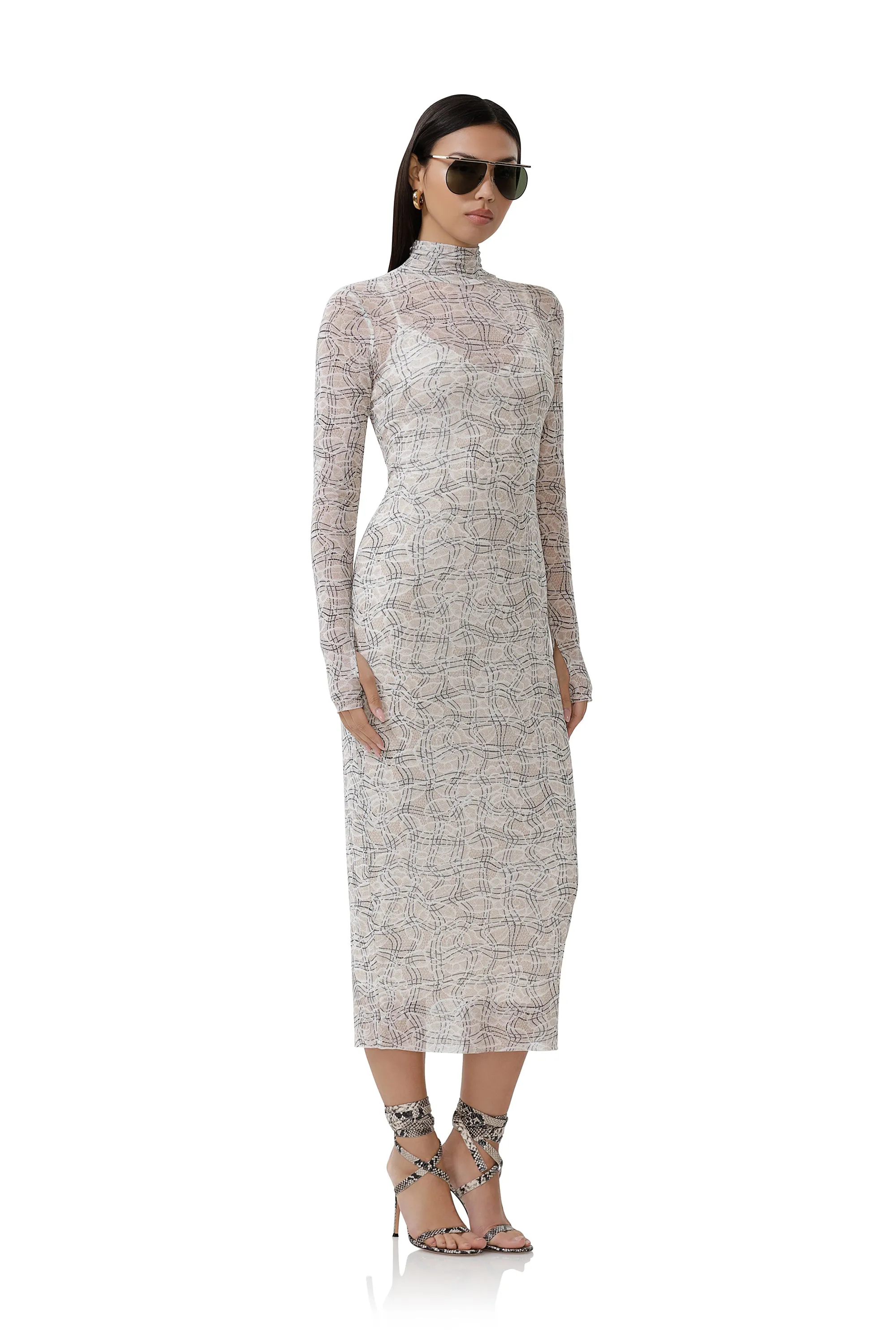 Shailene Dress - Lace Plaid