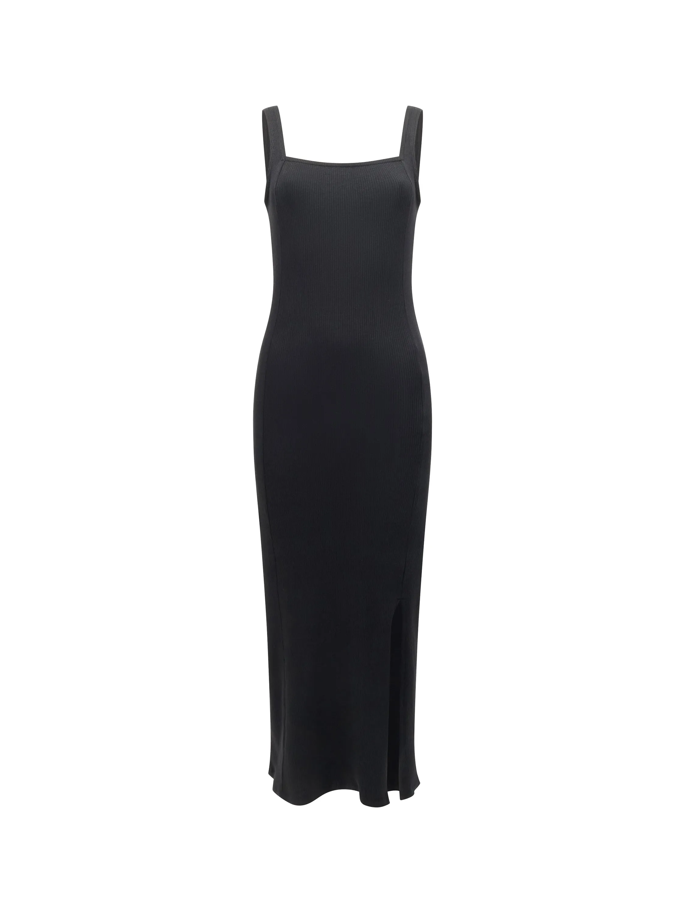 Square Neck Rib Dress