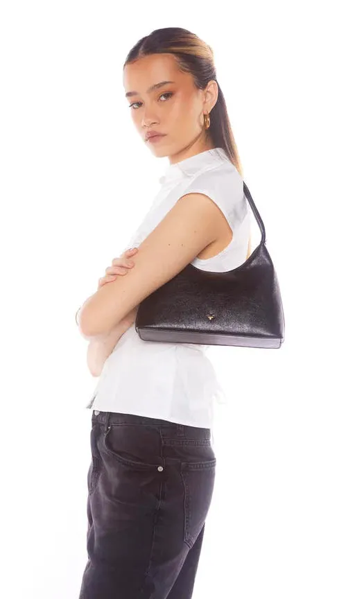 Sweetie Shoulder Bag - Black PU