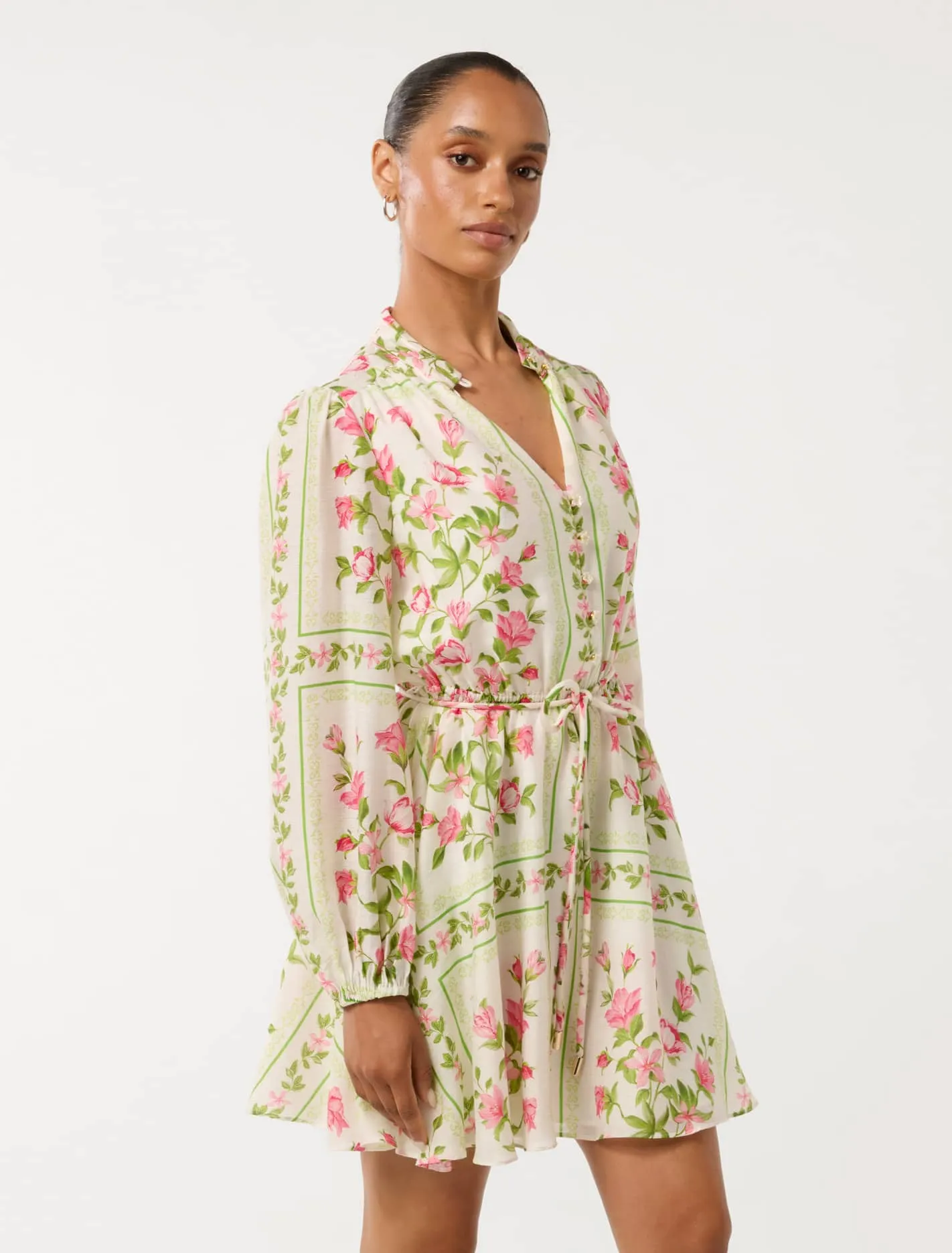 Tamila Petite Printed Mini Dress