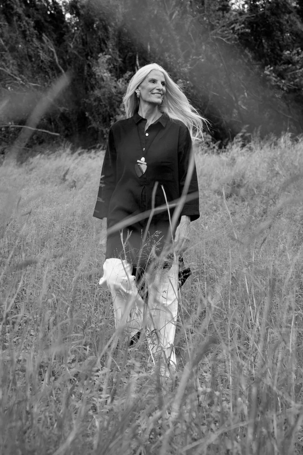 Tess Tunic Shirt Dress in Onyx