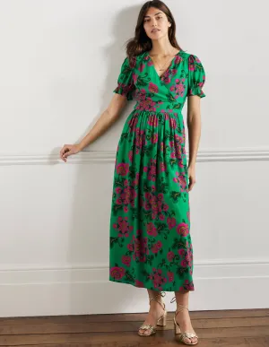 Tessa Maxi Dress-Ming Green. Wild Blooms