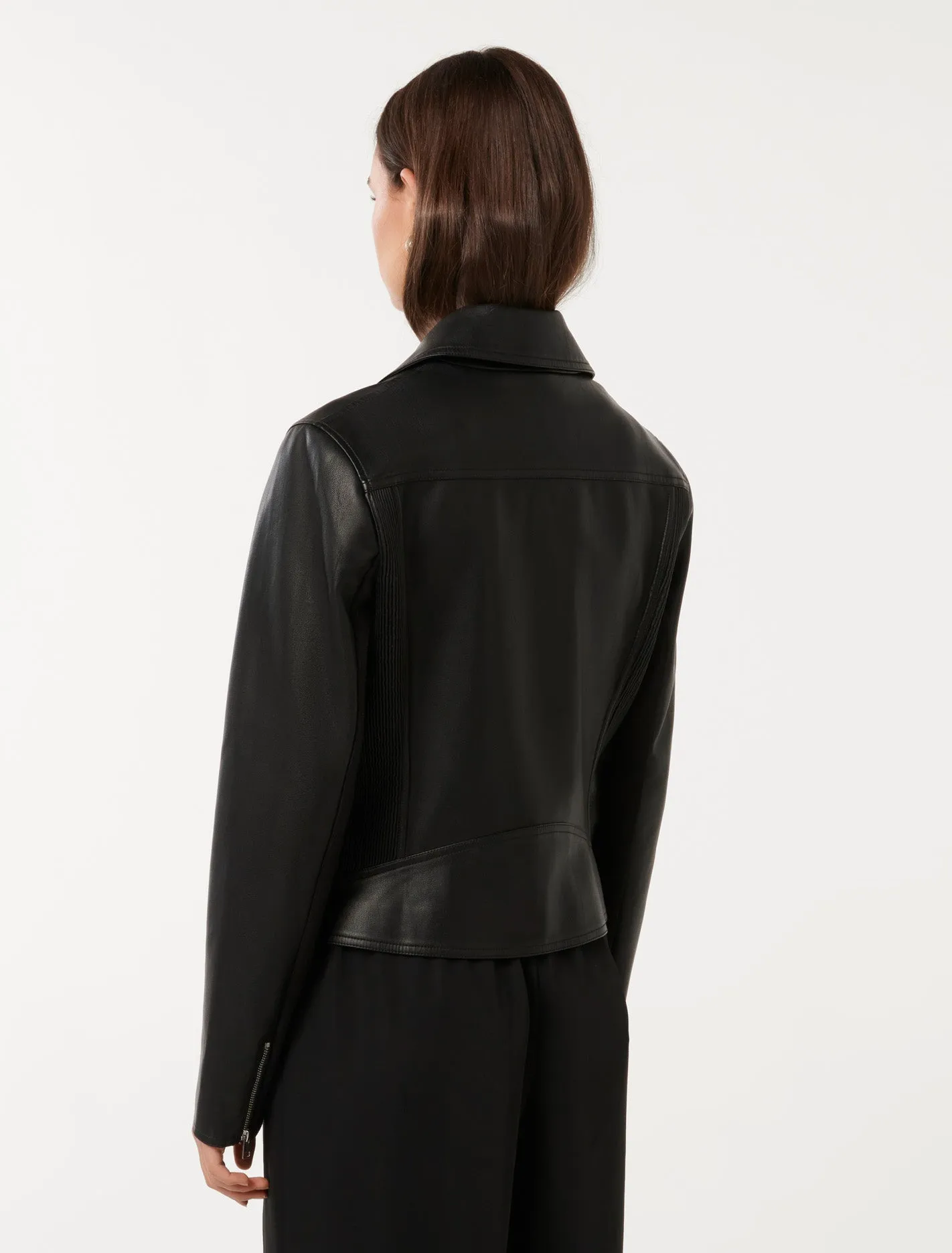Tina Faux Leather Biker Jacket
