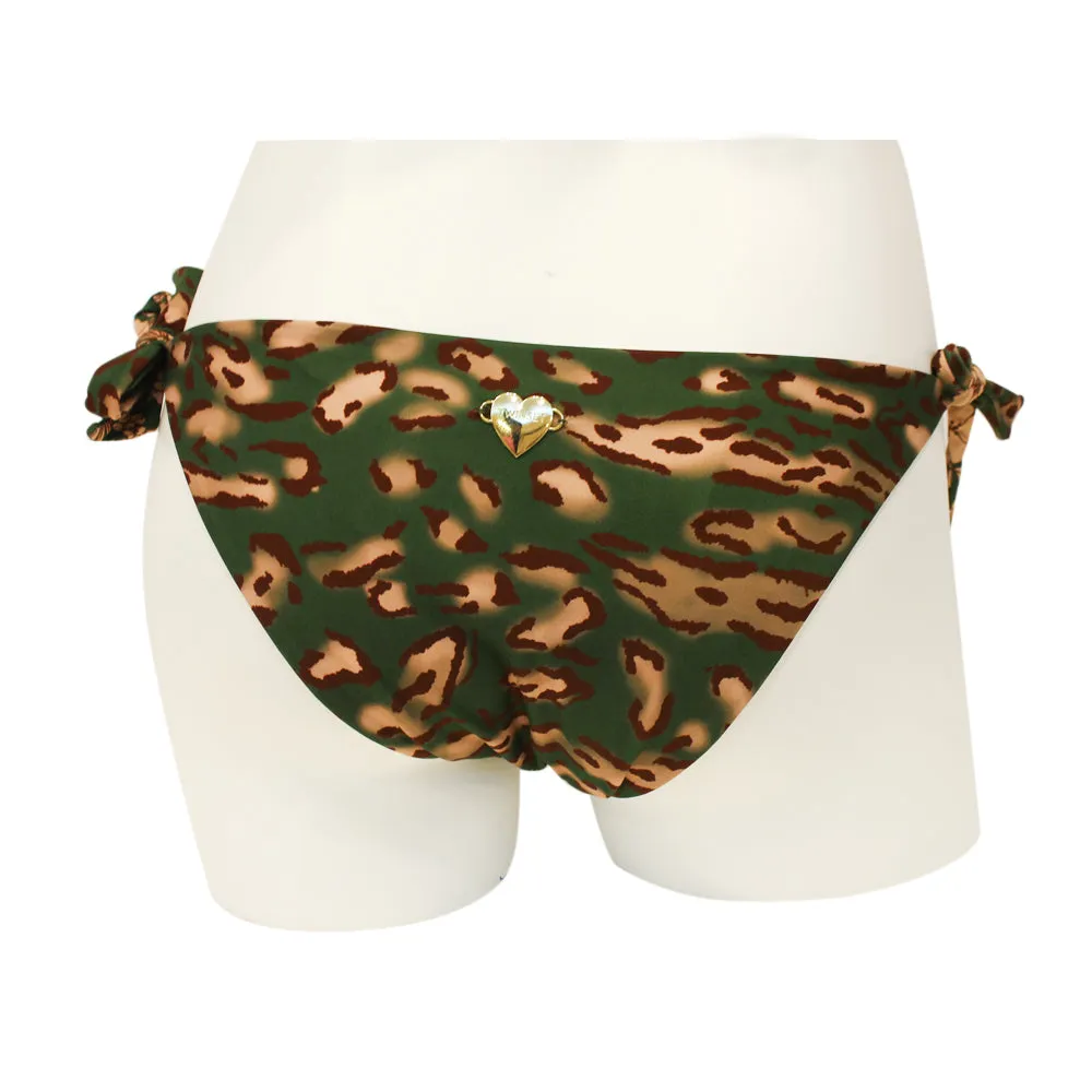 Twinset Bikini Thong Floral Print Green Amazzonia