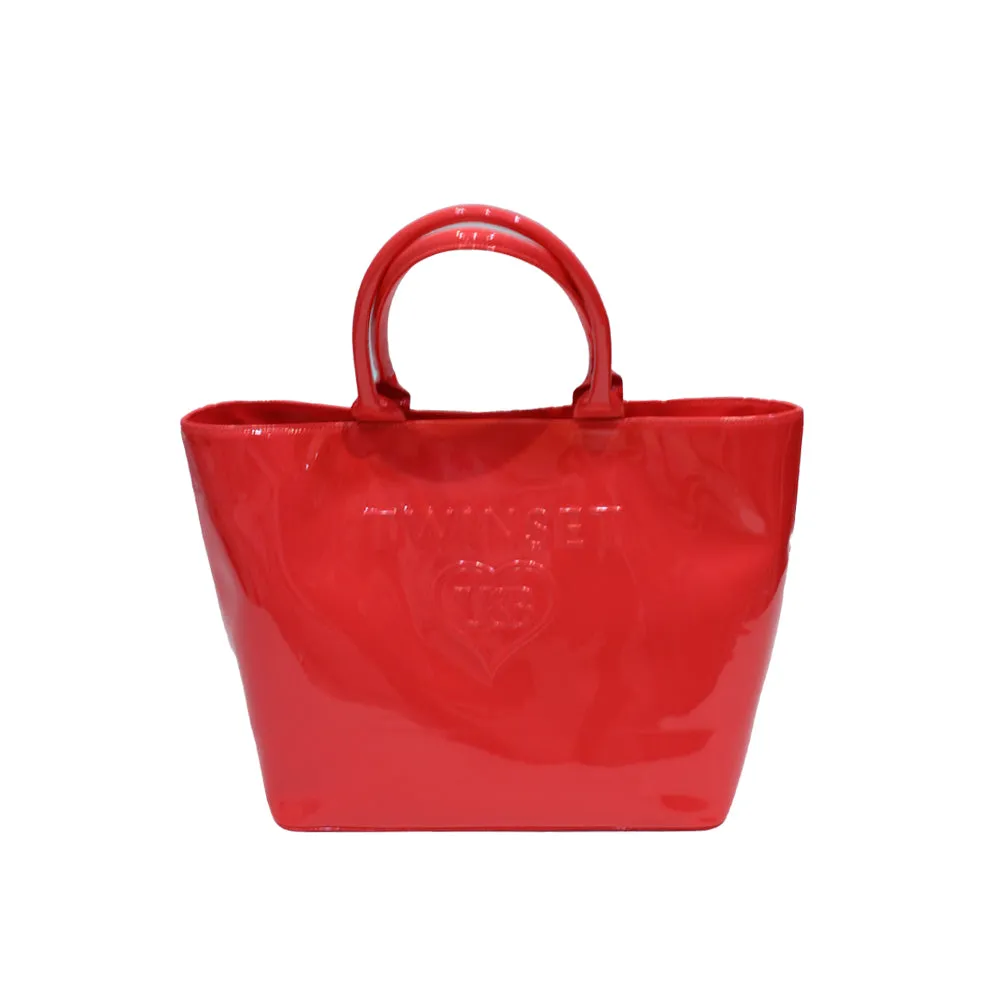 Twinset Pvc Bag Salmon Pink O/S Size O/S Salmon Pink