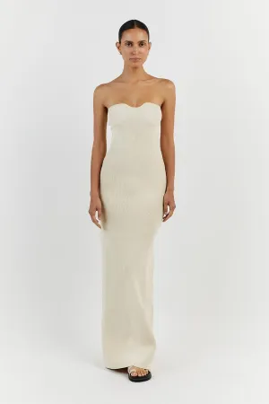 VERONICA BUTTER BANDEAU MAXI DRESS