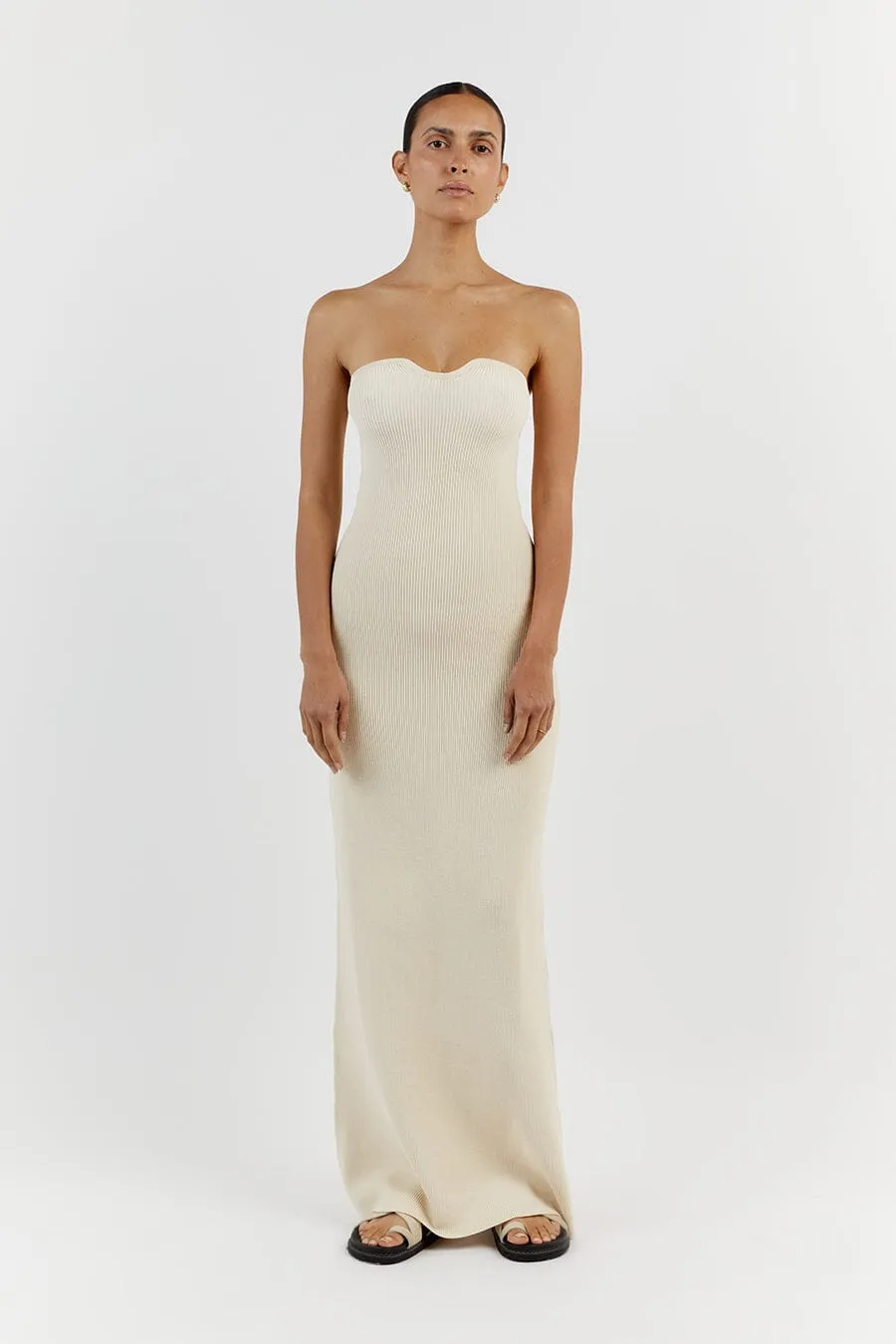VERONICA BUTTER BANDEAU MAXI DRESS