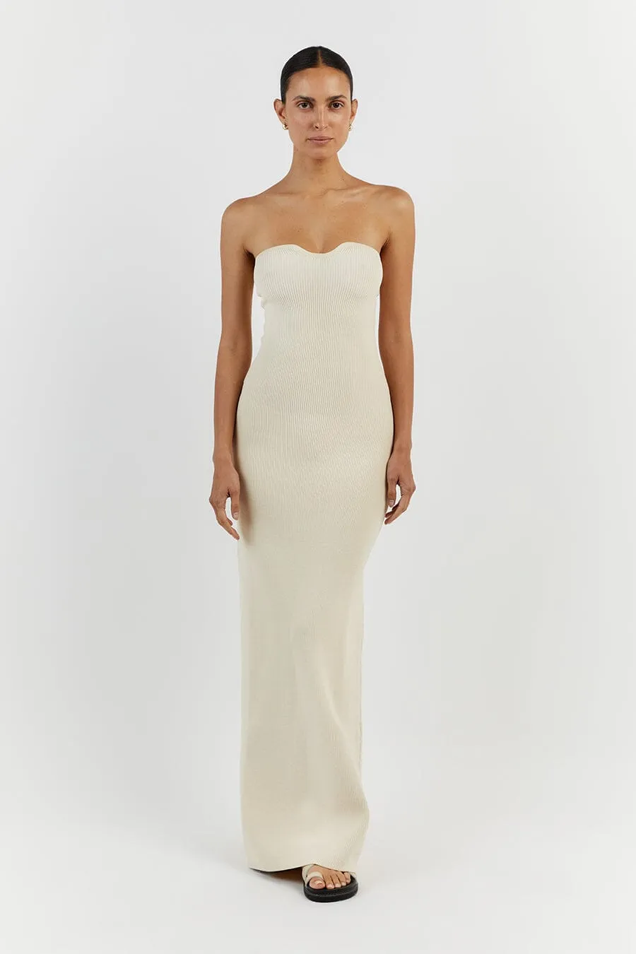 VERONICA BUTTER BANDEAU MAXI DRESS