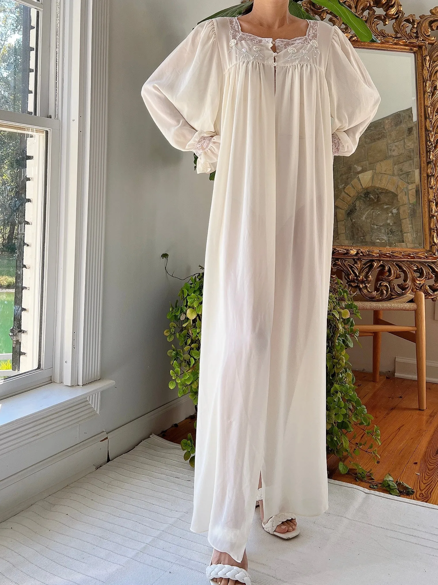 Vintage Chiffon Robe - S-M