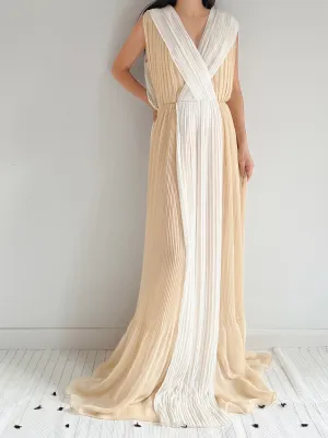 Vintage Chloe Colorblock Gown - M/L