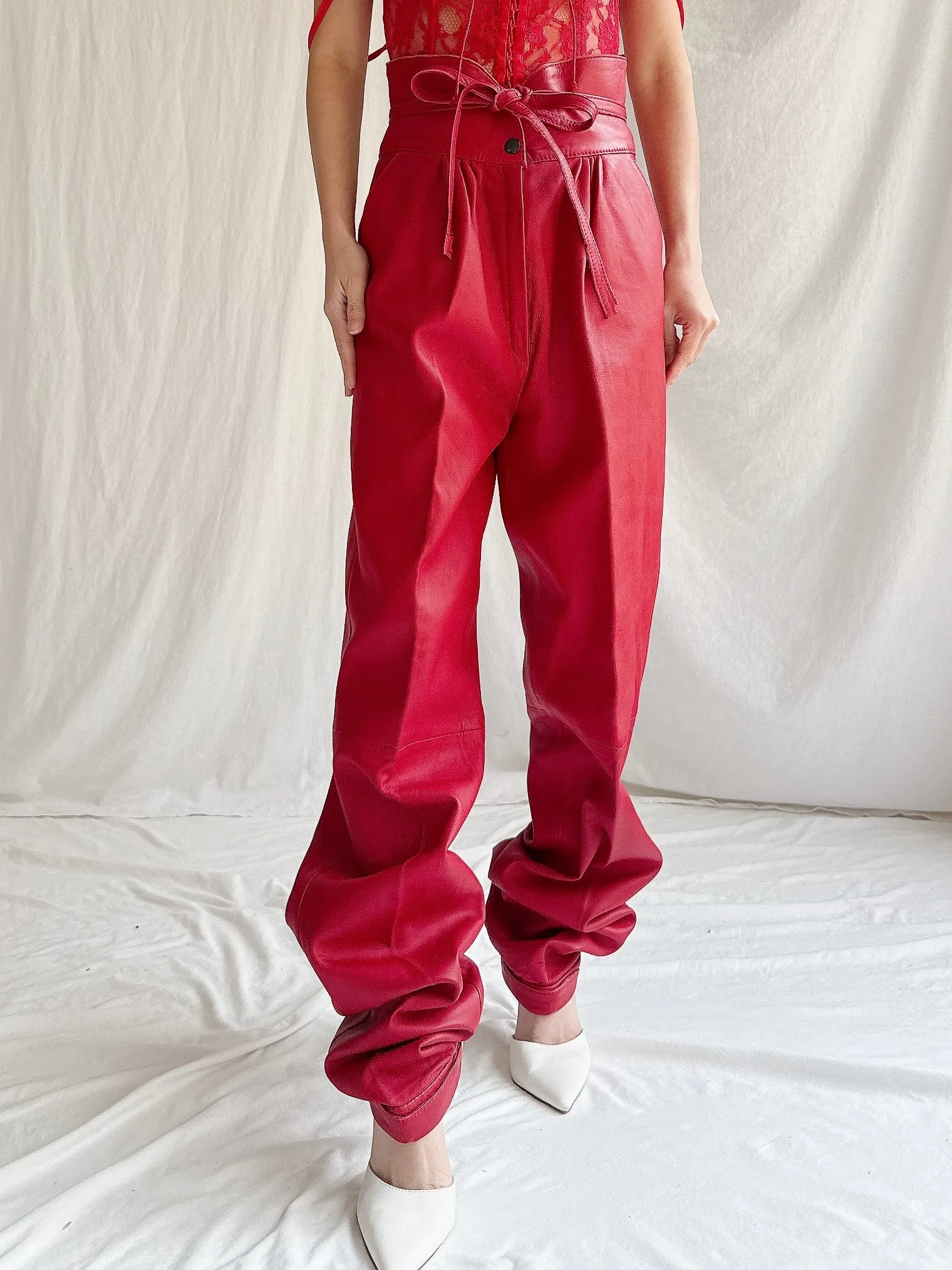 Vintage Leather Pants - S