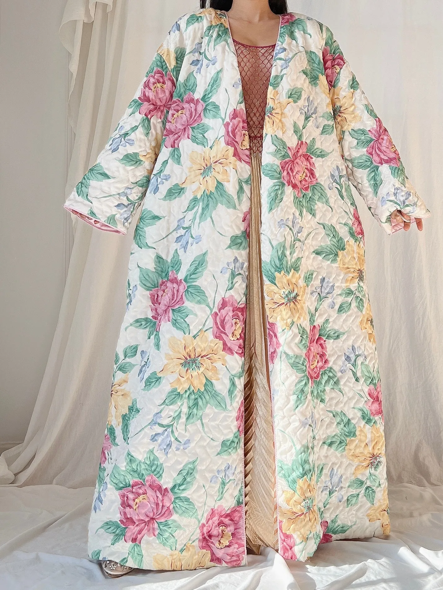 Vintage Mary McFadden Floral Duster - OSFM