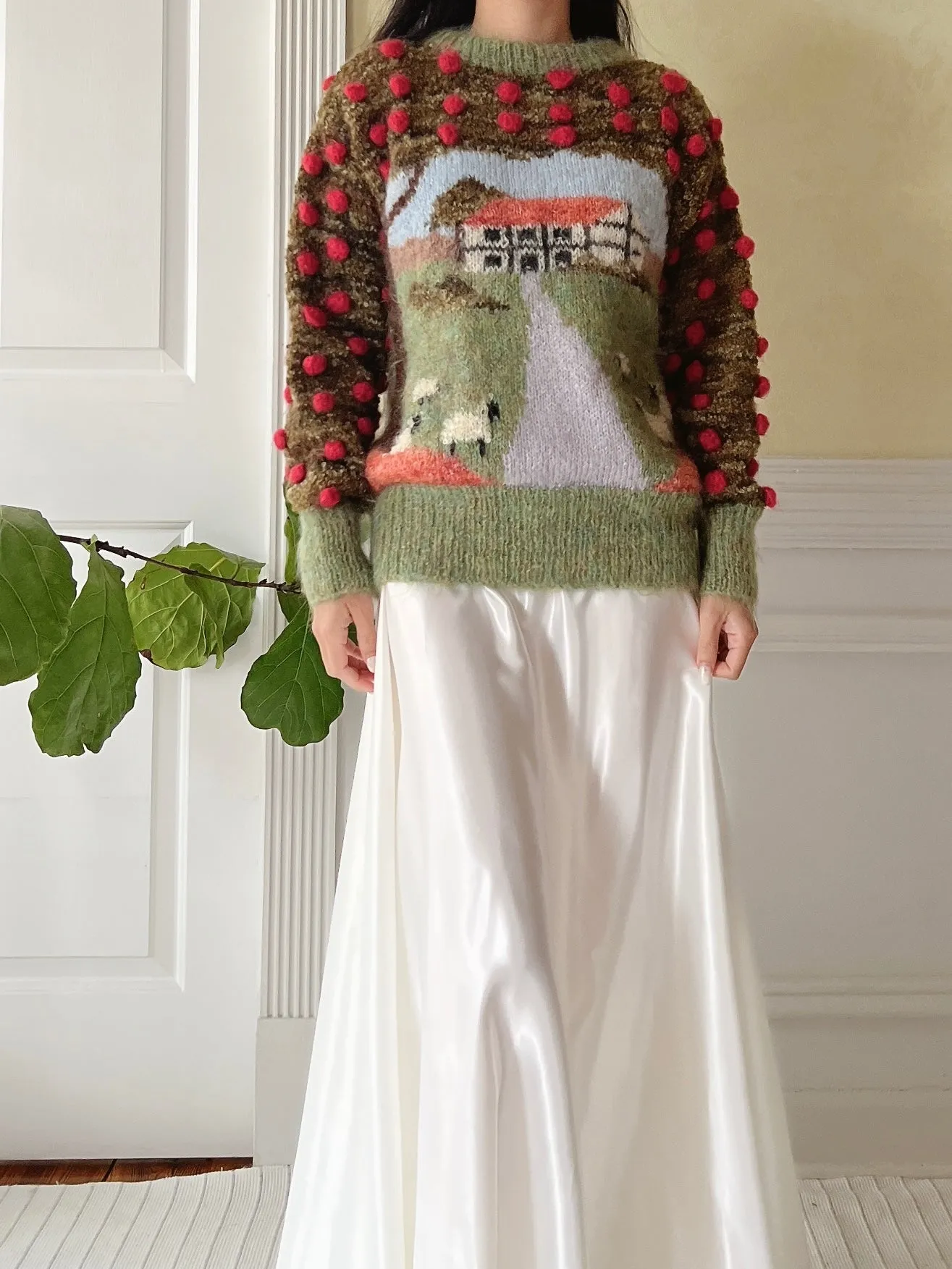 Vintage Mohair Scenic Sweater