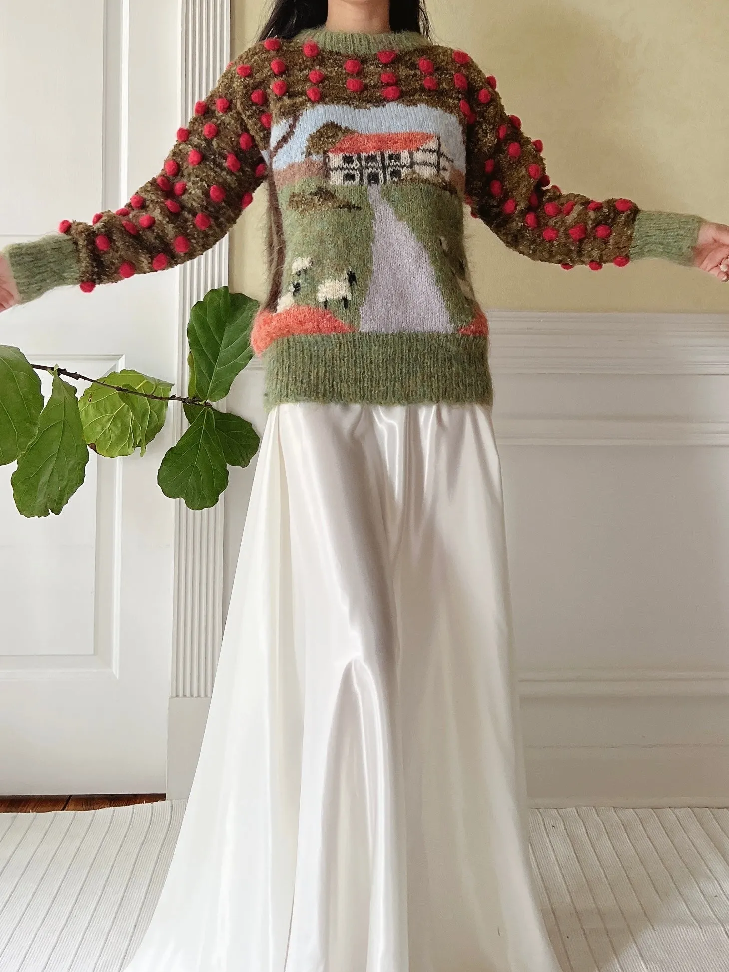 Vintage Mohair Scenic Sweater