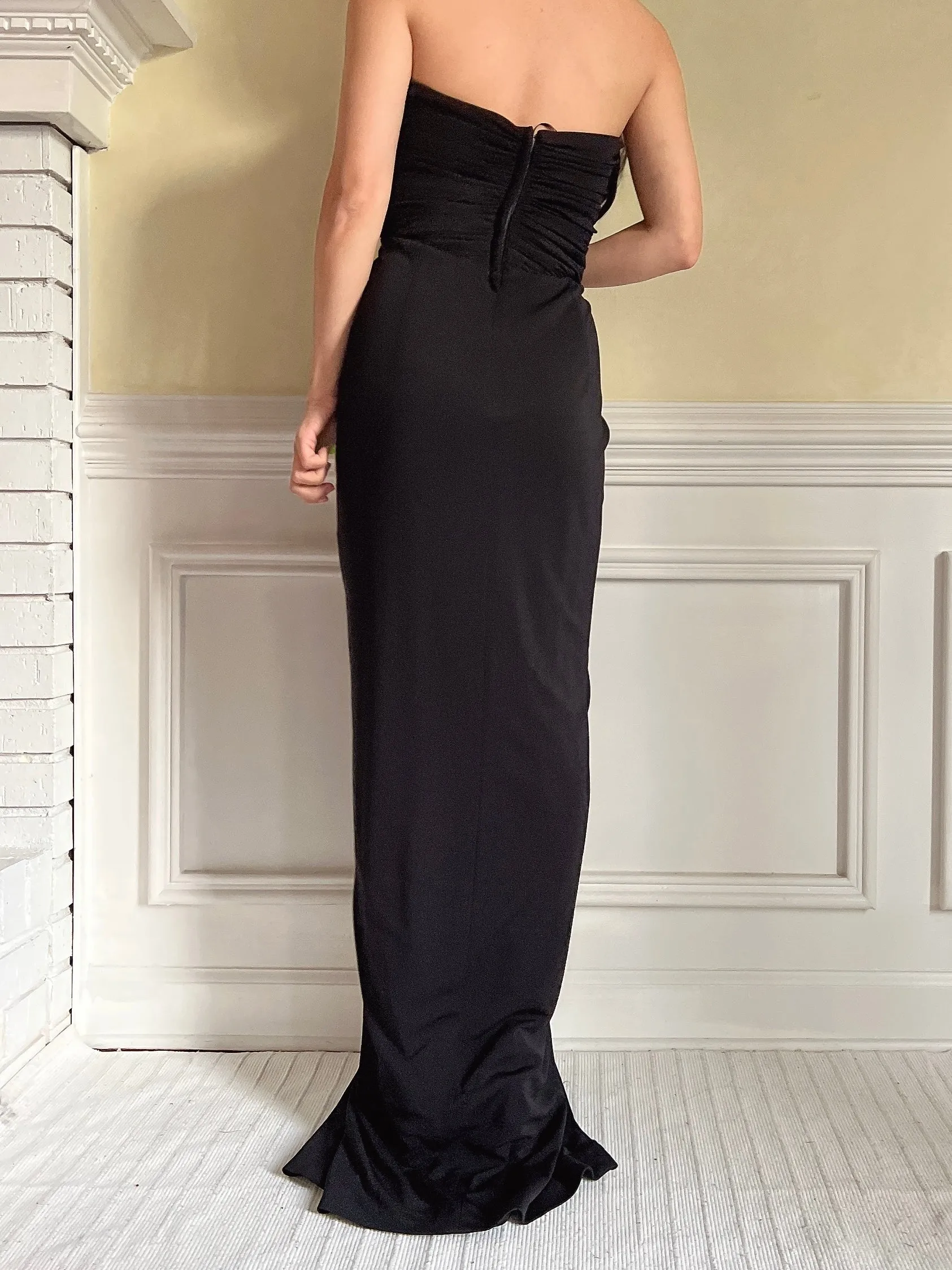 Vintage Vicky Tiel Ruche Dress - S/M/6