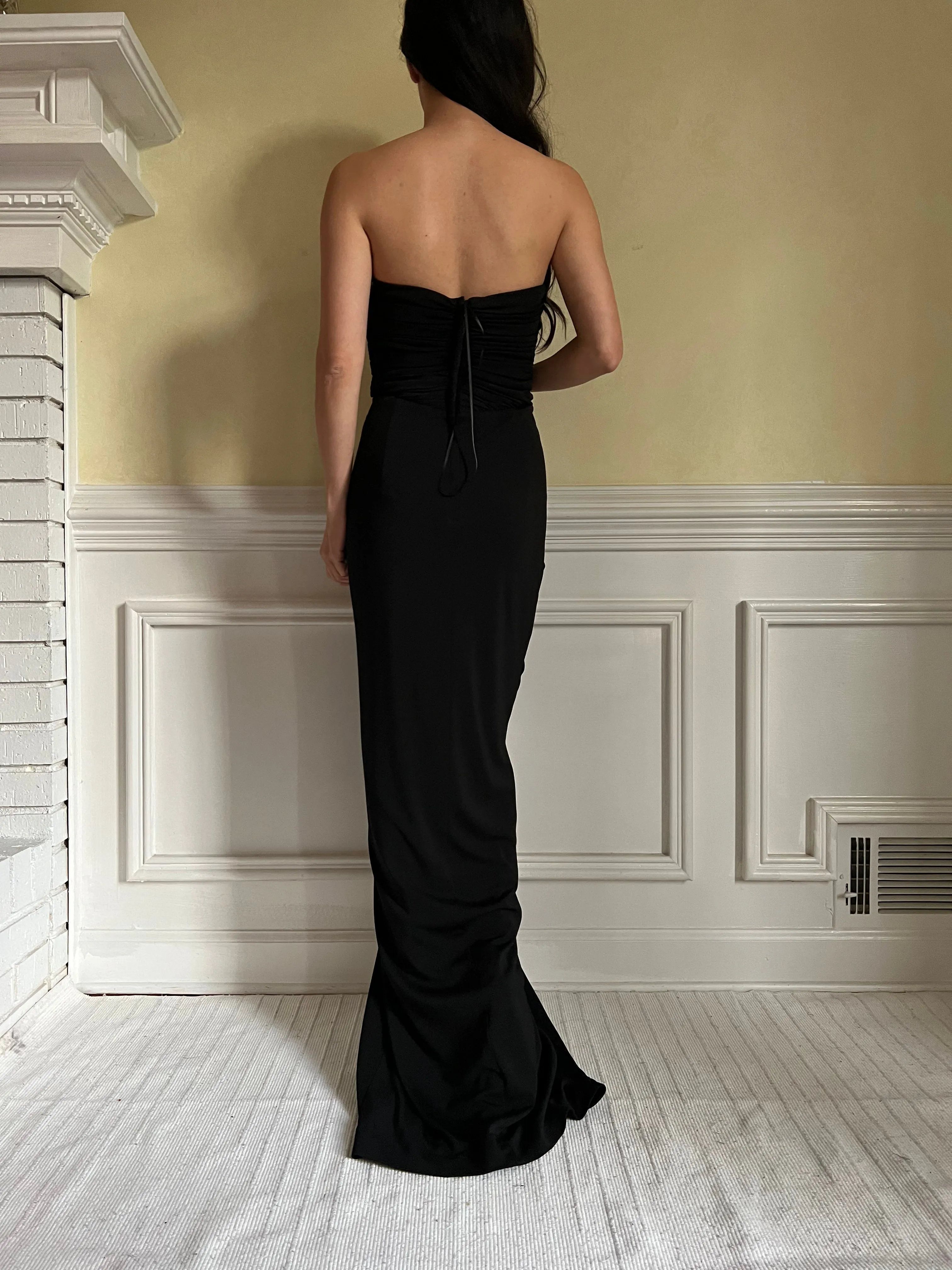 Vintage Vicky Tiel Ruche Dress - S/M/6