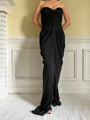Vintage Vicky Tiel Ruche Dress - S/M/6