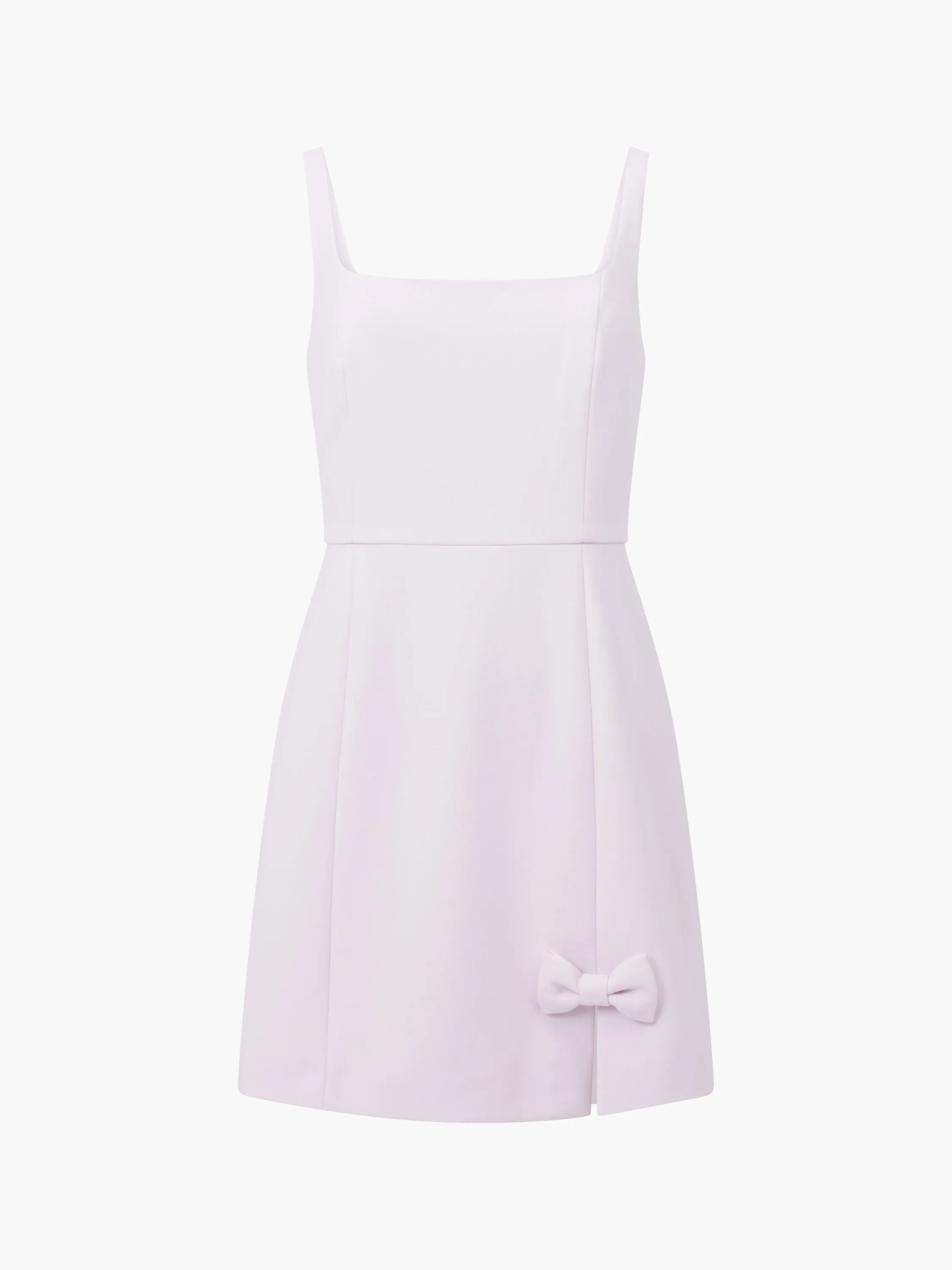 Whisper Bow Slit Strappy Mini Dress