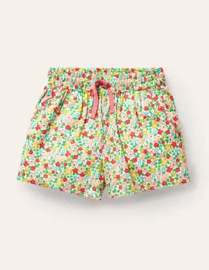 Woven Shorts-Multi Spring Floral