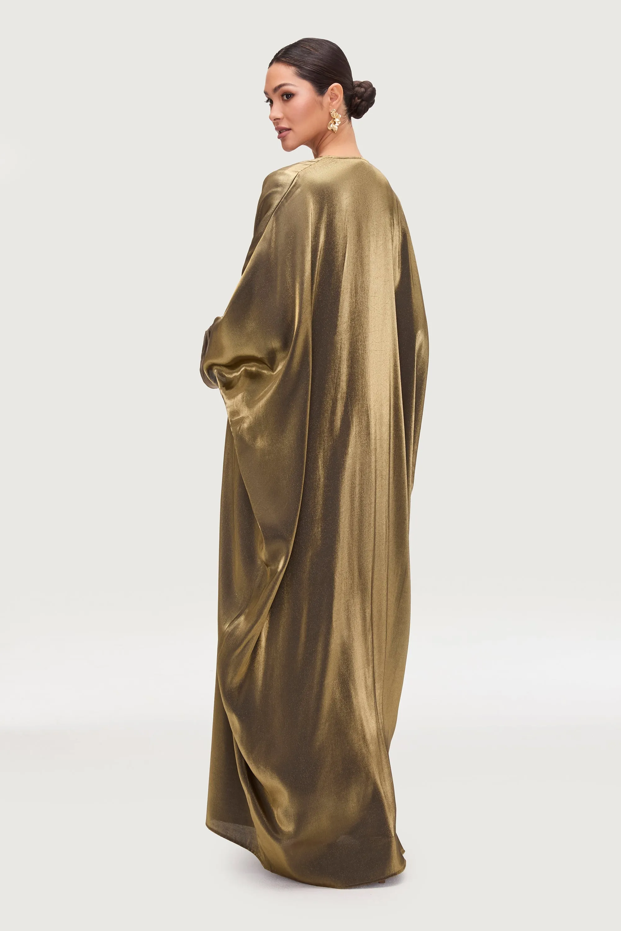 Zara Satin Open Abaya - Zaytoon