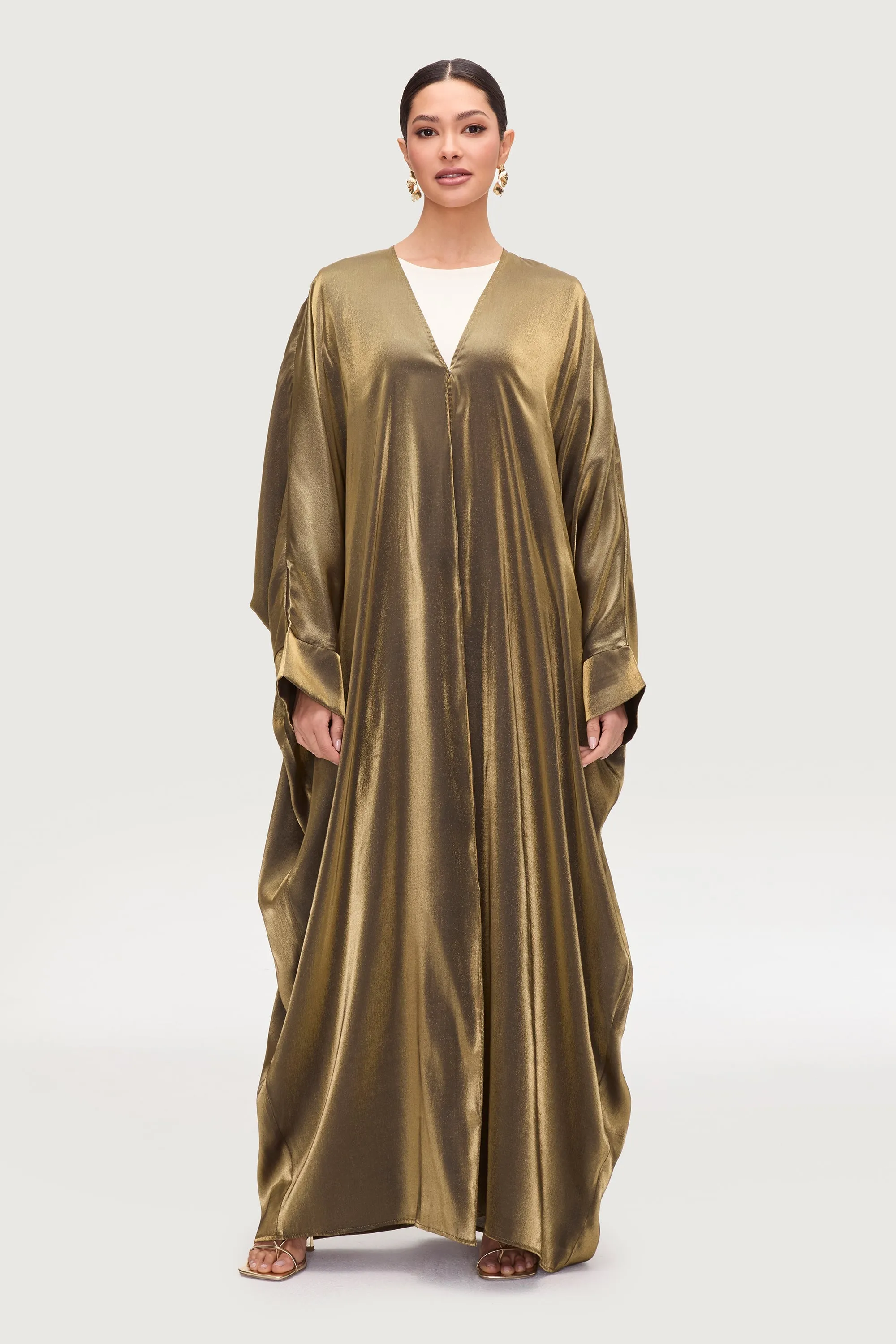 Zara Satin Open Abaya - Zaytoon