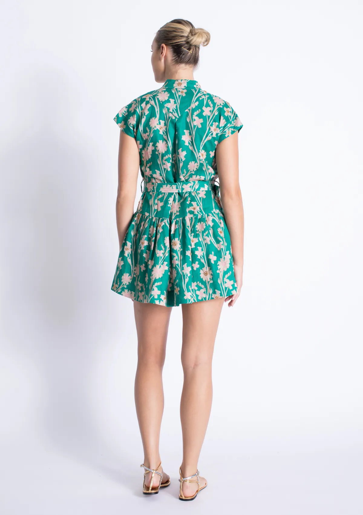 Zelie Embroidered Mini Dress
