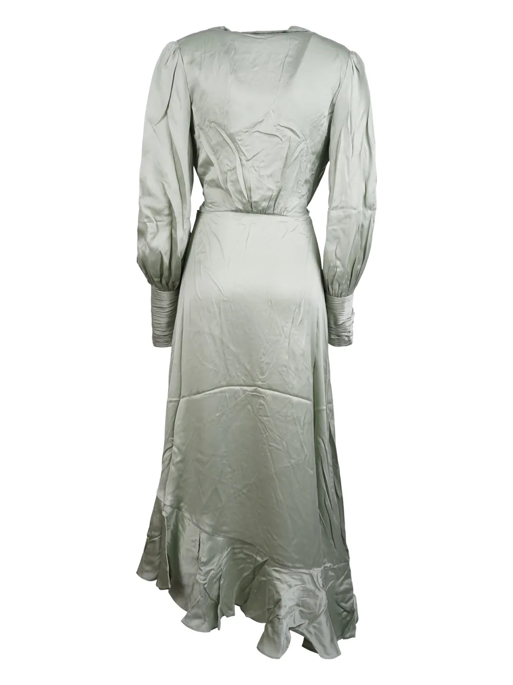 Zimmermann Asymmetric V-Neck Wrap Dress